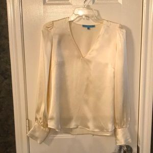 Antonio Melani Women Blouse Size XS Cream